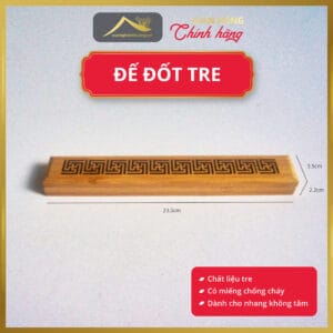 Đế Đốt Nhang Trầm Hương Không Tăm Bằng Tre