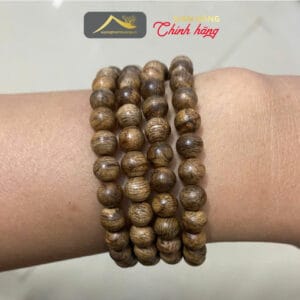 Vòng tay trầm hương tự nhiên 108 hạt - Tốc Rừng Việt